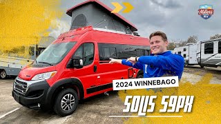 FINALLY UNVEILED The 2024 Winnebago Solis 59PX  The BEST POPTOP CAMPER VAN [upl. by Runck]