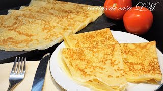 COMO HACER CREPES FÁCILES Y TIERNOS  PANQUEQUES [upl. by Stoneman435]