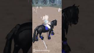 This was my last ride on zues😭 maple springs eventing Roblox [upl. by Lekim403]