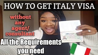 How to get Italy tourist VisaAll the requirements you needSchengen visa [upl. by Ellehcir520]