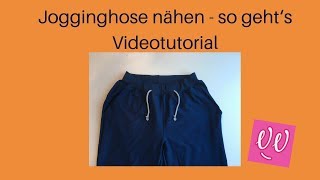 Einfache Hose mit Taschen und Gummizug und Kordel nähen 👖 Schnittmuster Hose Jana aus Musselin [upl. by Lessig354]