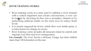 21 river training works and method [upl. by Aramat]