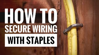 How to Staple Electrical Wires Correctly and what happens when you dont [upl. by Verner]