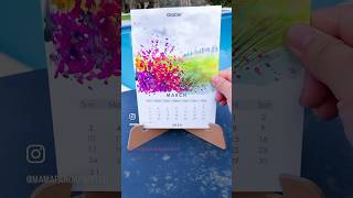 DIY paint calendar watercolor diycalendar watercolortutorial loosewatercolor watercolor [upl. by Leahcim]