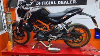 Cambio De Sistema De Escape En KTM DUKE 390 quot [upl. by Odnomra559]