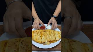 Cheesy Garlic Bread ASMR Cooking shorts food cooking asmr indianasmrworld garlicbread [upl. by Drofxer411]