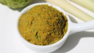 Pâte de curry vert  พริกแกงเขียวหวาน  Cooking With Morgane [upl. by Readus35]