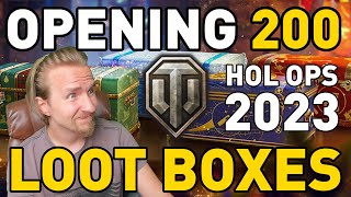 Opening 200 Large Boxes in World of Tanks  Holiday Ops 2023 [upl. by Falkner]