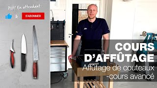 Affûtage de couteaux cours avancé  Partie 10  Cours daffûtage Tormek en direct [upl. by Gore217]