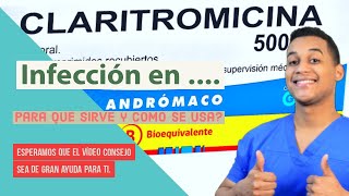 CLARITROMICINA para que sirve Dosis y Como se toma 💊 infección de Garganta [upl. by Augusta]