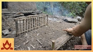 Primitive Technology Woven bark fiber [upl. by Alpheus]