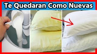 Truco para dejarlas las Almohadas blancas y como nuevas [upl. by Riem]