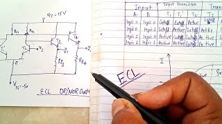 ECL Emitter Coupled Logic Digital Electronics in hindi  What is ECL in DE  Lec56 [upl. by Atikahs]