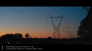 Blackmagic FF 6K Vintage Lense Camera Tests at Sunset [upl. by Maxfield253]