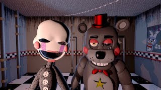 FNAFSFM MARIONETTE AND LEFTYS VOICE fnaf 4th anniversery special [upl. by Rexford114]