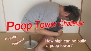 Poop Tower Challenge unbelievable ending long ver [upl. by Arammat]