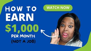 How to Earn 1000 per month from home and it’s not a job beginnerseries [upl. by Gunzburg]