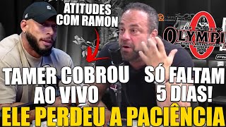 TAMER PERDE A PACIÊNCIA AO VIVO COM RAMON DINO SENDO ABANDONADO POR ALGUNS BRASILEIROS E DESABAFA [upl. by Macomber]