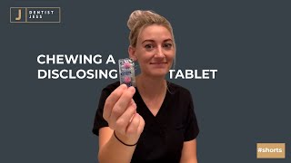 How to CHEW a Disclosing Tablet shorts [upl. by Jacie]