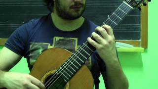 Scales For Classic Guitar ASegovia La minor minore [upl. by Bowman472]