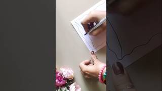 How To Draw Flower 🌷Project Work DesignsBorder DesignFile Decoration Ideas shorts art [upl. by Keri]