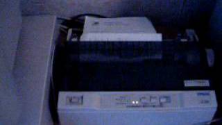 Dot matrix printer and A4 sheet  Adatinis spausdintuvas ir A4 lapas [upl. by Kcirddor382]