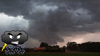 Superzelle mit starker Rotation  Funnel cloud Denekamp Niederlande 9 Juli 2023 [upl. by Onitnatsnoc]