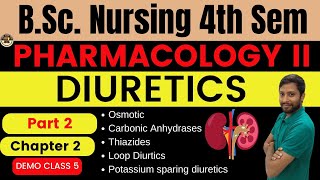 Chapter 2  Diuretics  Drug used in Urinary System  BSc Nursing 4th Sem  PHARMACOLOGY 2 [upl. by Okwu]