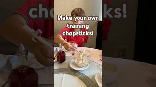 chopsticks chopsticktrainer restauranthacks tipsandtricks tips trainingchopsticks DIY makeit [upl. by Onitsuaf]