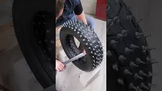 DIY Motorcycle Tires in Snow Course 🛞 [upl. by Ok597]