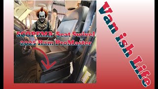 SCOPEMA Seat Swivels on a 2025 RAM ProMaster  Van Conversion Projectn Save Money [upl. by Pik]