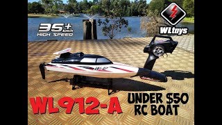 WLTOYS WL912A RC SPEED BOAT REVIEW [upl. by Natika]