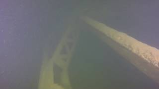 Second dive on the old Kimberling Bridge under Table Rock Lake [upl. by Sicnarf]