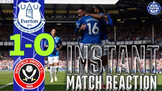 Everton 10 Sheffield United  Gwladys Street Reaction  Players Lap Of Appreciation [upl. by Nikolia]