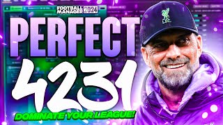 FM24 PERFECT 4231 98 WIN RATE  FM24 Tactics  Football Manager 2024 Tactics [upl. by Ardnat]