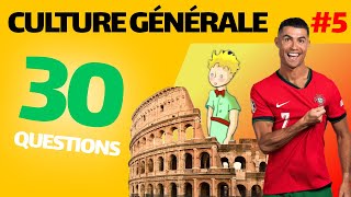 Prêt pour le sans faute  30 questions de Culture Générale 5 [upl. by Mehalek]