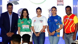 Rakul Preet Sonali BendreSania MirzaMahesh Bhupathi Leander At Tennis Premier League 6 Auctions [upl. by Gnurt]