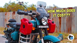 Ladakh 2023  How to Modify Classic 350  GPS Mount  Jerry Cans  Modification Cost  RudraShoots [upl. by Asiar]