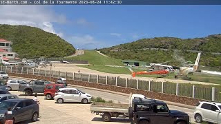 Plane Crash St Barth August 24 2023 [upl. by Ruyle]