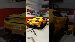 KikeGTR Ferrari 488 w 743HP ECU Dyno Tune Fi EXHAUST muffler and downpipe Upgrade [upl. by Alor]