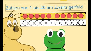 Zahlen bis 20 am Zwanzigerfeld  Mathe  Klasse 1  Zahlenraum bis 20  Lernen mit Leo  Grundschule [upl. by Broderic]