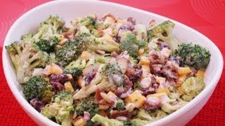 Broccoli Salad Recipe How To Make Broccoli Salad RecipeDiane KometaDishin With Di 91 [upl. by Malchy583]