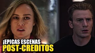 ¡Estas son Las 2 Escenas PostCréditos de Capitana Marvel Explicación  teorías y conexión [upl. by Ednalrym]