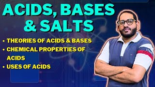 Acid Base amp Salts  Theories of Acids amp Base  Properties of Acids  Uses of Acids  10th Chemistry [upl. by Moulden]