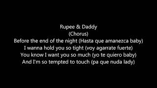 Daddy Yankee Ft RupeeTempted To TouchRemixLetramp4 [upl. by Hazeghi549]