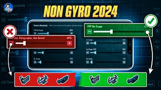 🔥MAKE YOUR PERFECT NON GYRO SENSITIVITY 2024  BEST NON GYRO SENSITIVITY FOR LASER SPRAY BGMIPUBG [upl. by Nicolau]