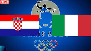 2024 PARIS OLYMPICS CROATIA vs ITALY MENS WATER POLO LIVE GAME CAST amp CHAT [upl. by Miki]