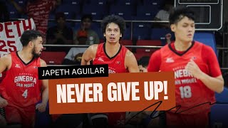 JAPETH AGUILAR PUSO TO PUSOginebra barangayginebra nsd [upl. by Kcirad]