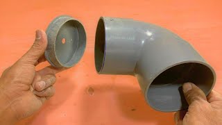 Make your own modern wall lamp from old PVC pipes Earn thousands of dollars very easily [upl. by Adiahs492]