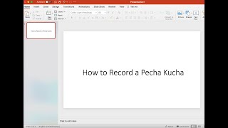 ARTH151 How to Record a Pecha Kucha Presentation [upl. by Akemat]